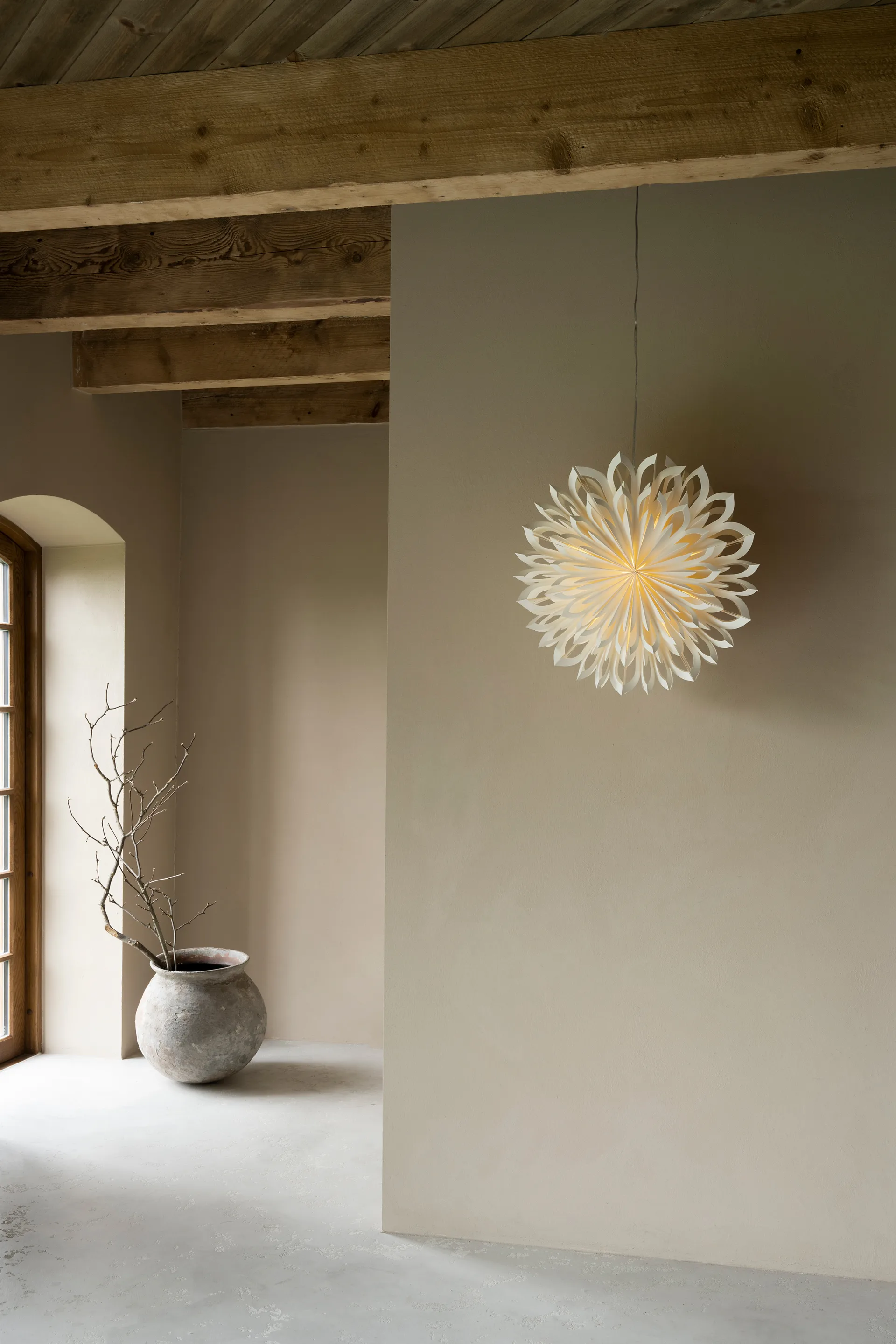 Estrella de Adviento Clara Ø50 cm, Blanco Watt & Veke
