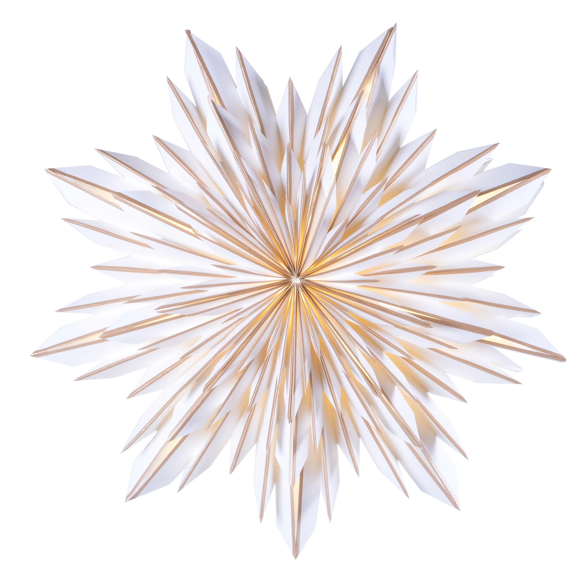 Estrella de Adviento Elsa 60 cm, Dorado-blanco Watt & Veke