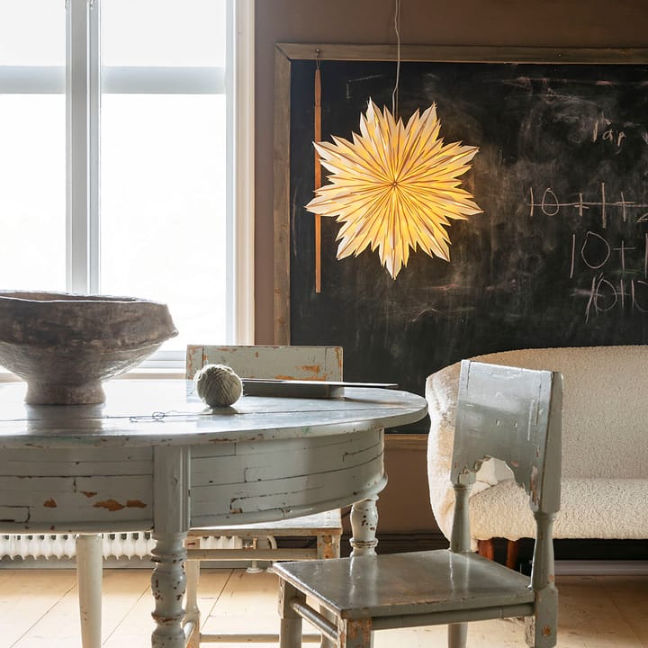 Estrella de Adviento Elsa 60 cm, Dorado-blanco Watt & Veke