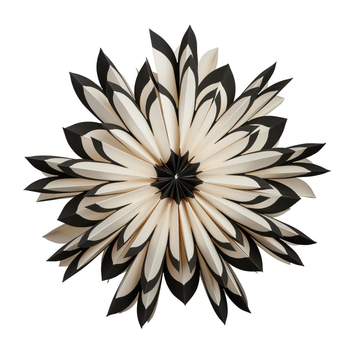 Estrella de adviento Freja Ø50 cm - blanco-negro - Watt & Veke