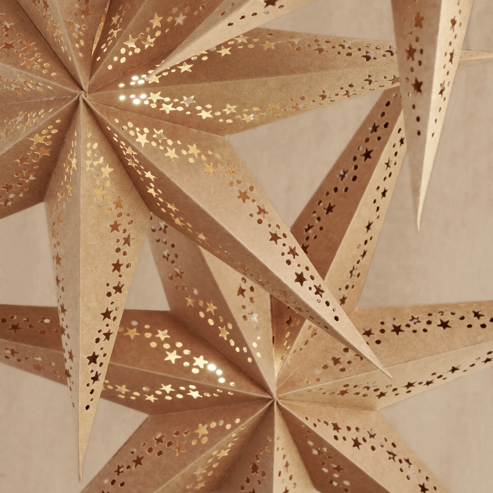 Estrella de Adviento inviernogatan 44 cm, Natural Watt & Veke