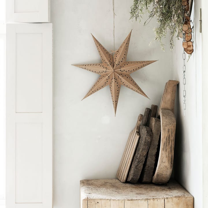Estrella de Adviento inviernogatan 44 cm, Natural Watt & Veke