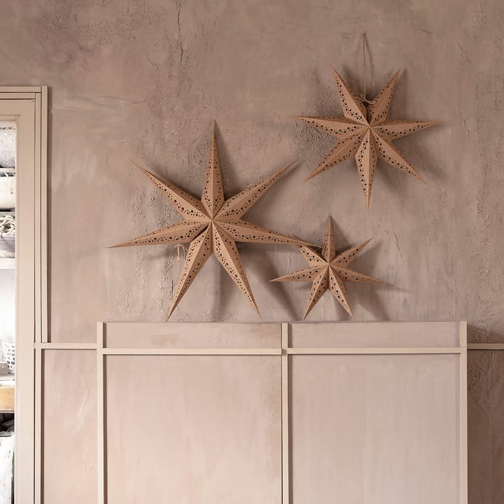 Estrella de Adviento inviernogatan 60 cm, Natural Watt & Veke