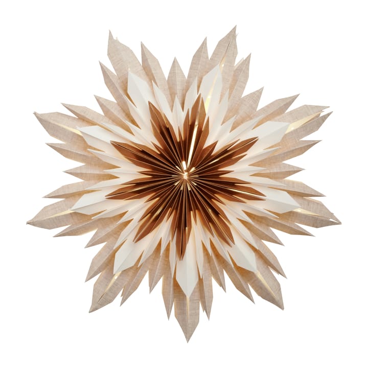 Estrella de adviento Marta Ø60 cm, blanco-marrón Watt & Veke