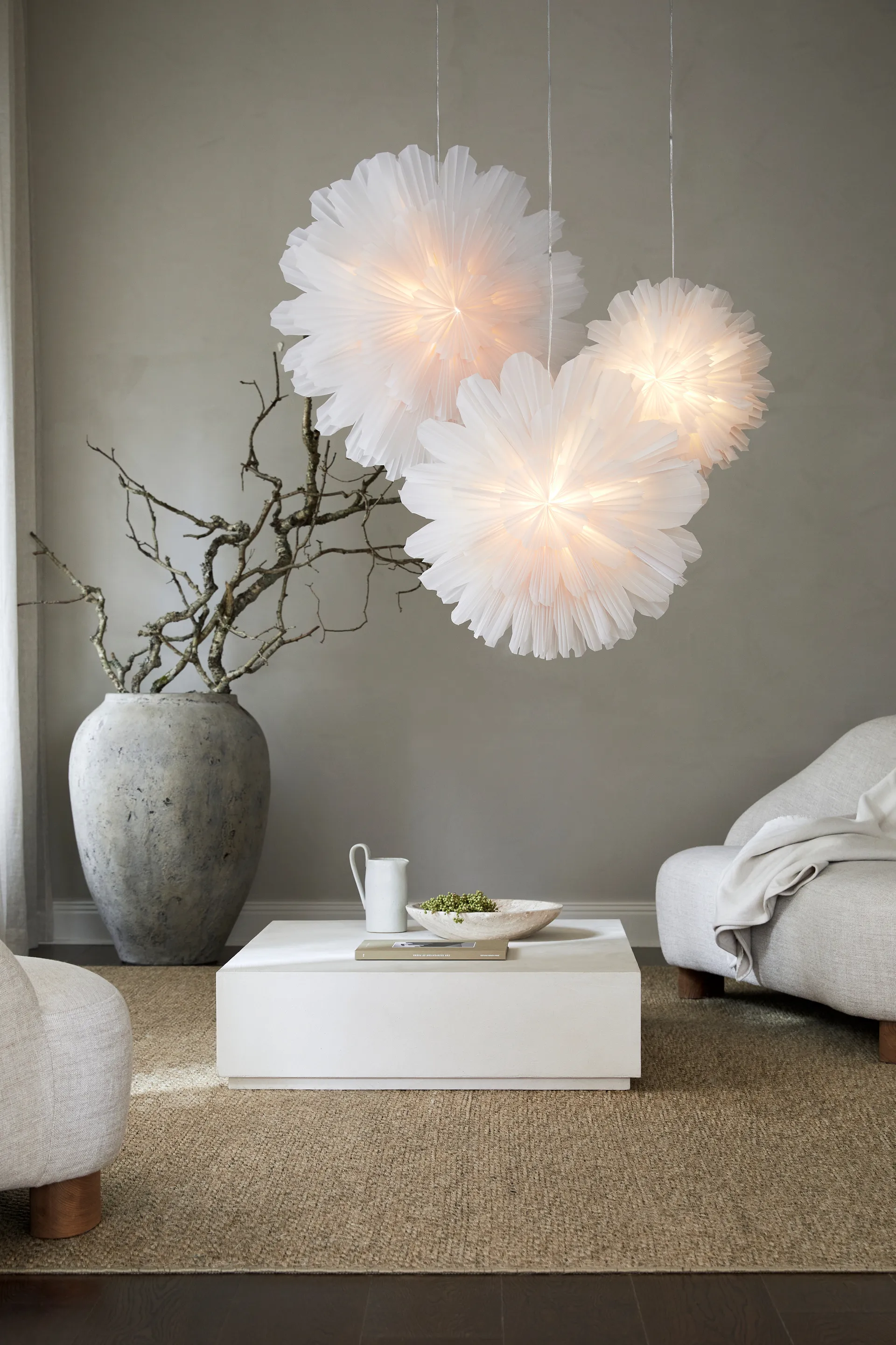 Estrella de Adviento Snöblomma, Ø80 cm Watt & Veke