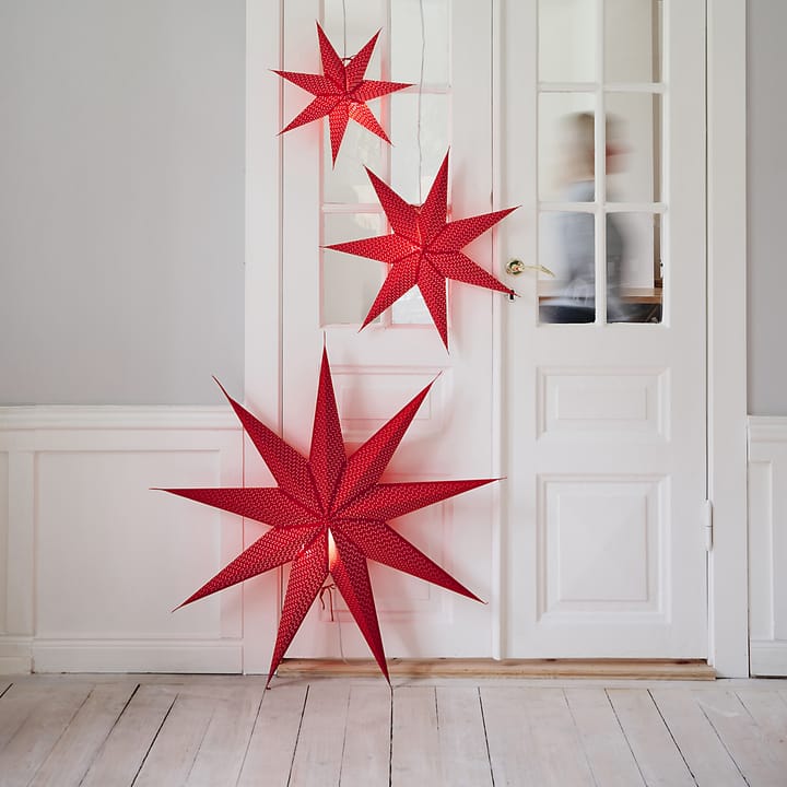 Estrella de navidad Aino slim rojo - 44 cm - Watt & Veke