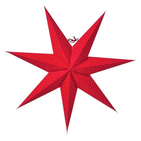Estrella de navidad Aino slim rojo - 60 cm - Watt & Veke