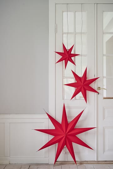 Estrella de navidad Aino slim rojo - 80 cm - Watt & Veke