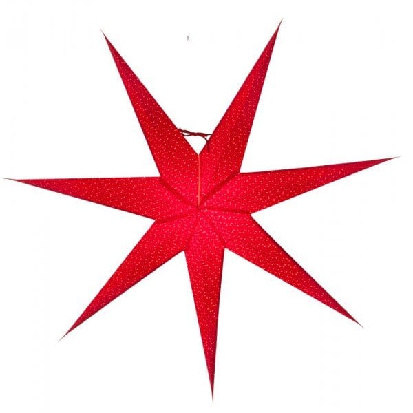 Estrella de navidad Aino slim rojo - 80 cm - Watt & Veke