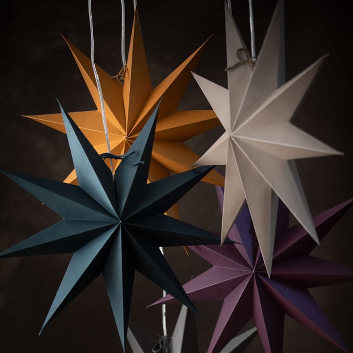 Estrella de navidad Boris 50 cm, Petróleo Watt & Veke