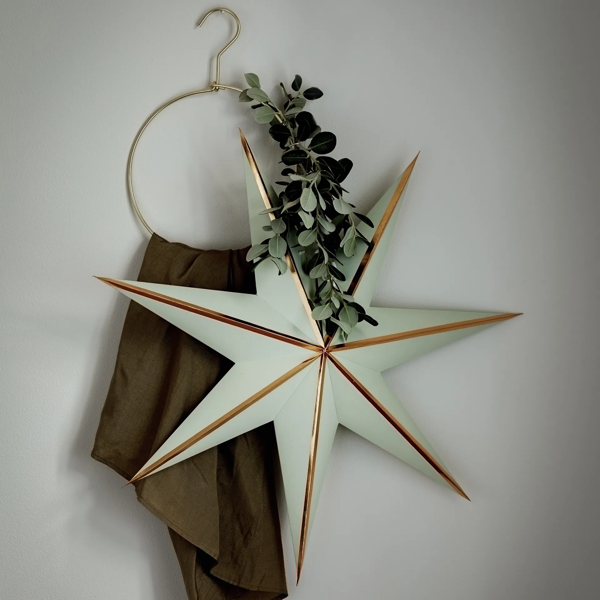 Estrella de navidad Julia 60 cm, verde Watt & Veke