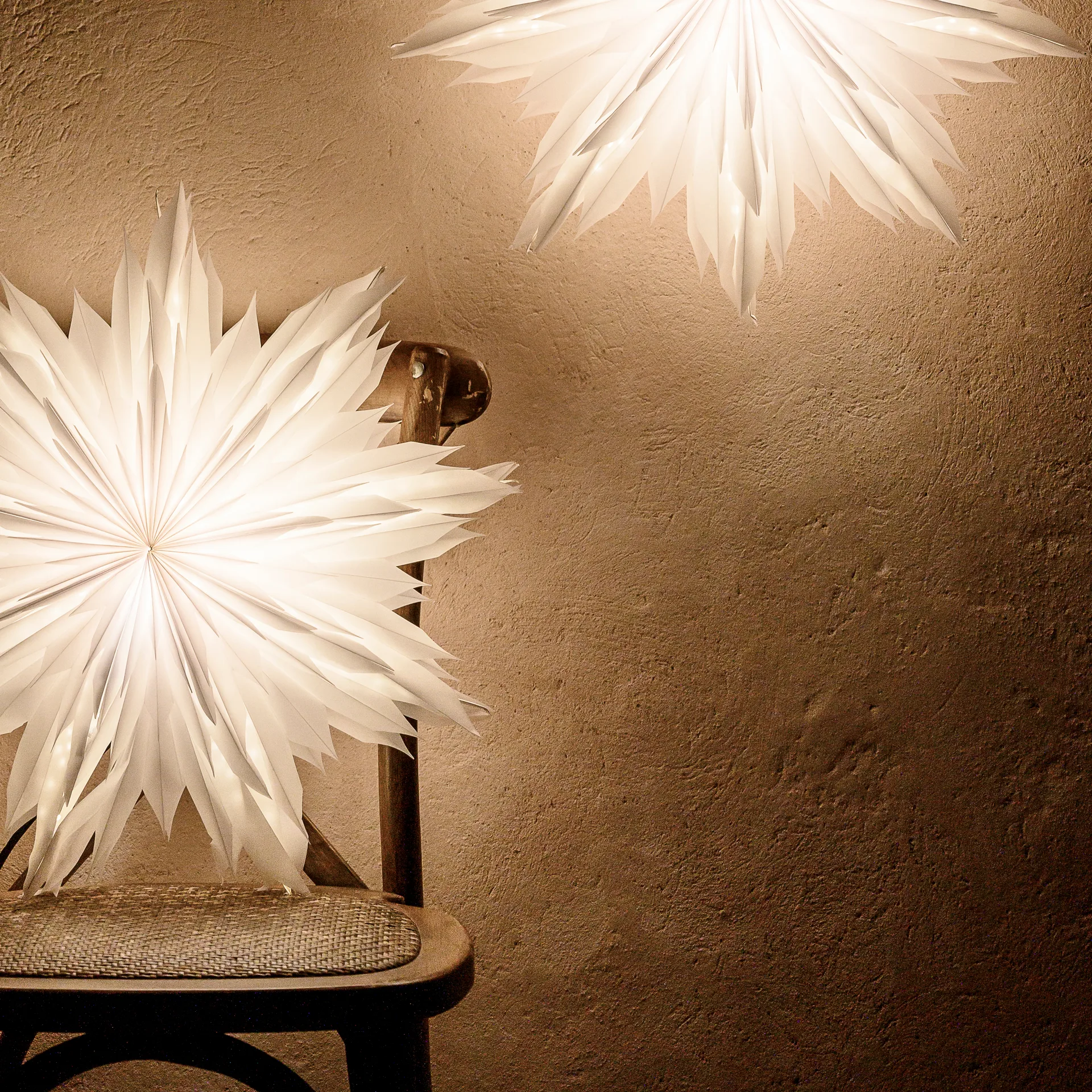 Estrella de navidad Oslo Ø60 cm, blanco Watt & Veke