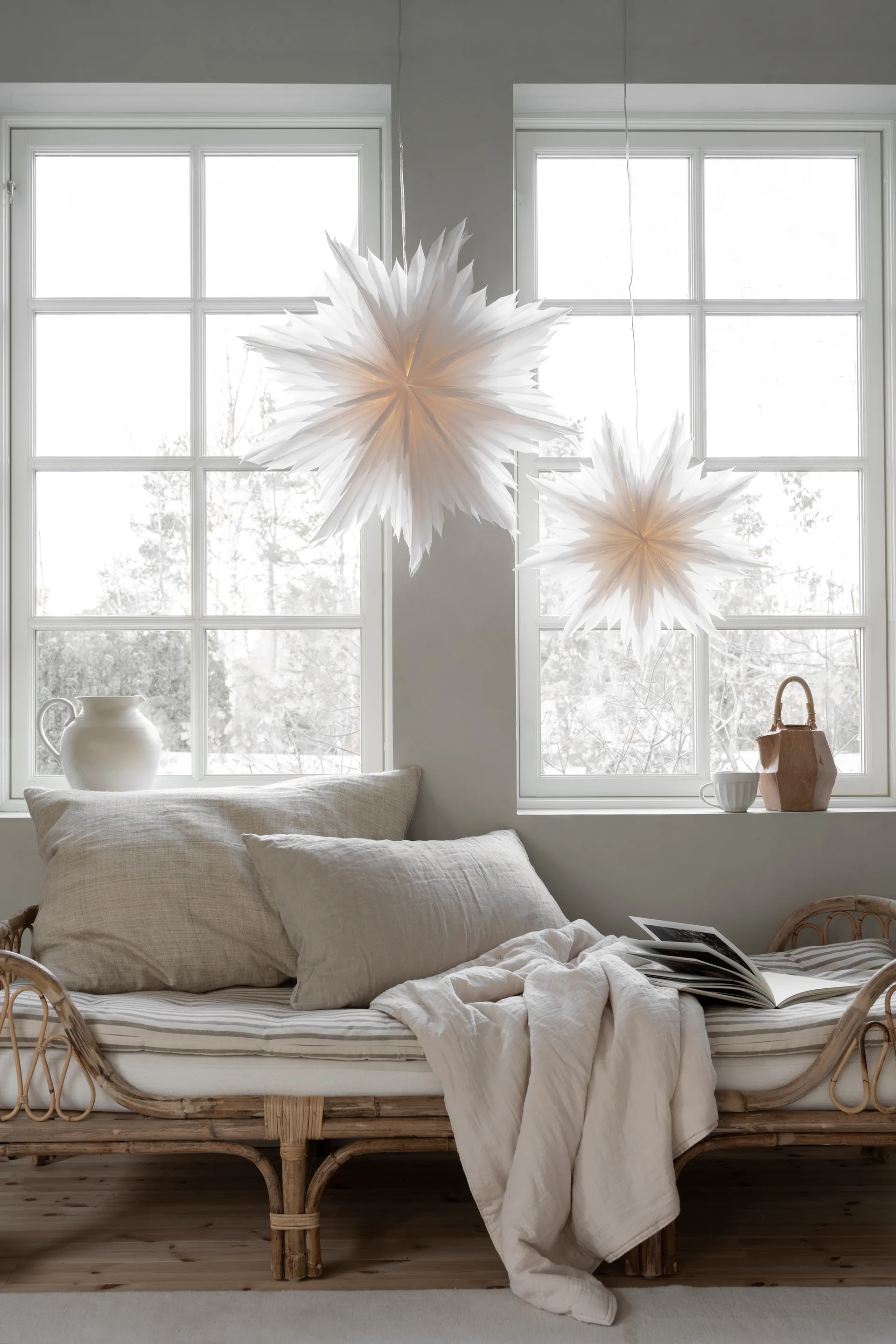 Estrella de navidad Oslo Ø80 cm, blanco Watt & Veke