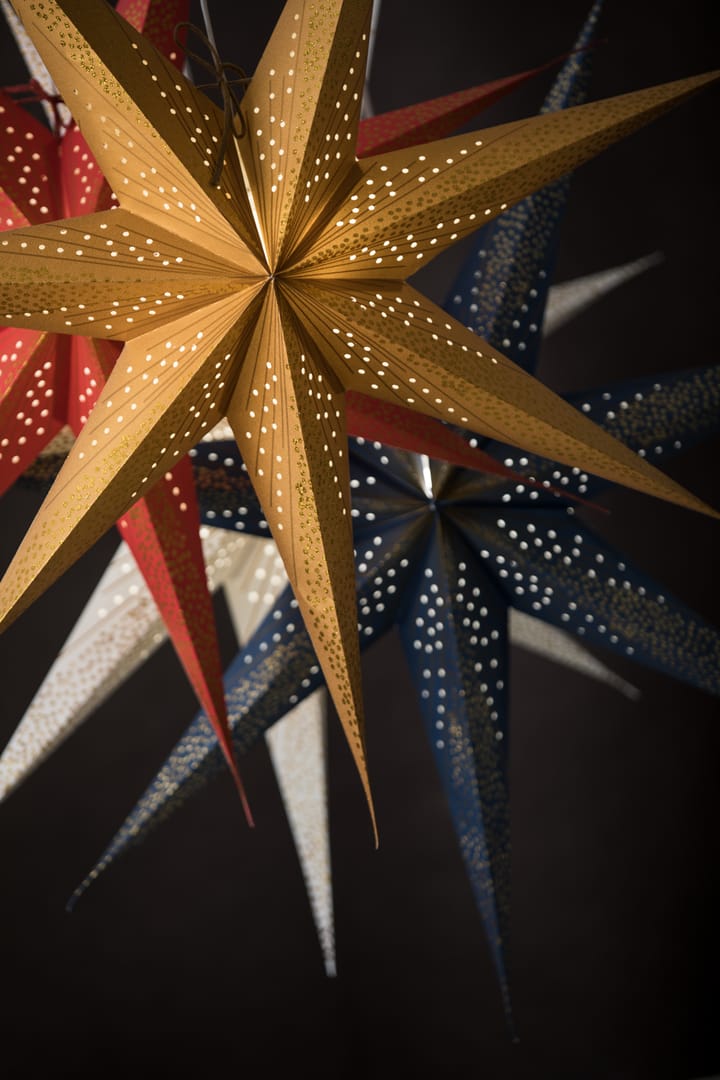 Estrella de Navidad Skina, azul-oro Watt & Veke