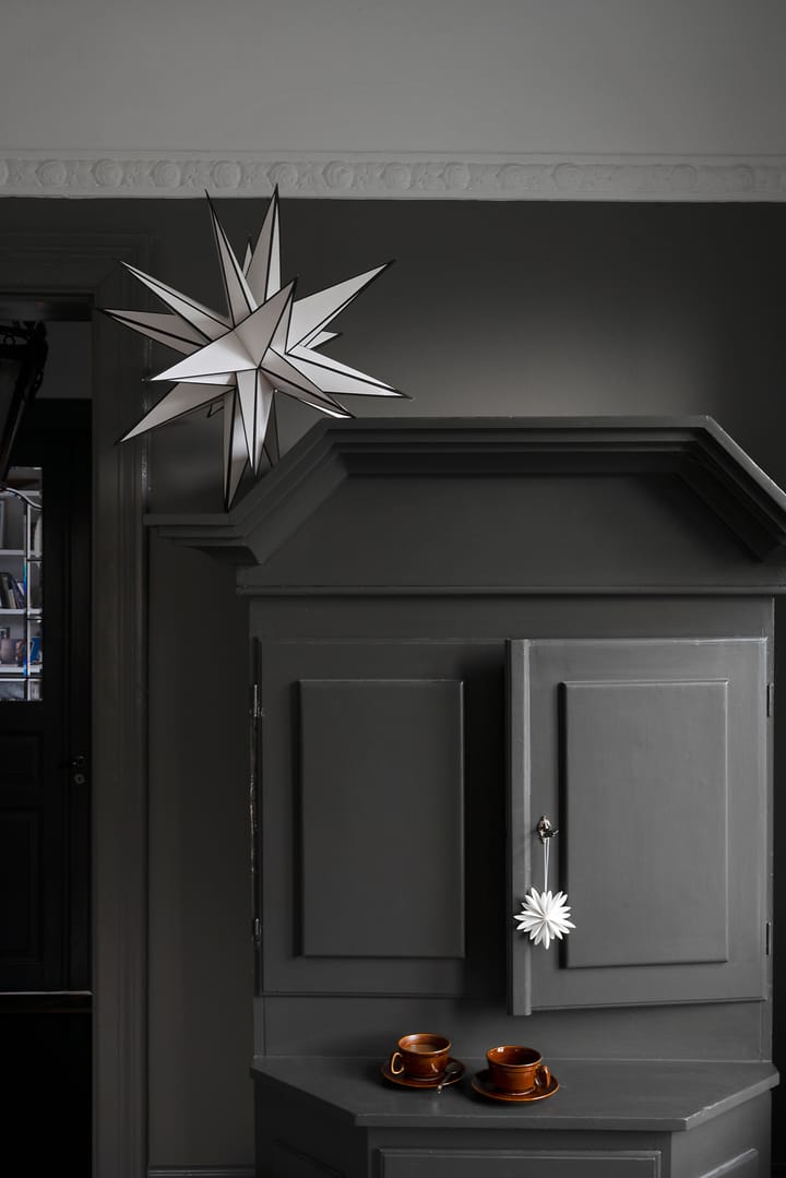Estrella de Navidad Sputnik Ø60 cm, blanco-negro Watt & Veke