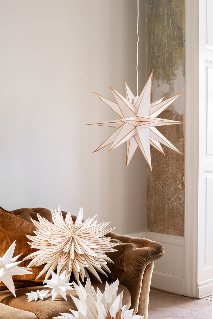 Estrella de Navidad Sputnik Ø60 cm - blanco-oro - Watt & Veke