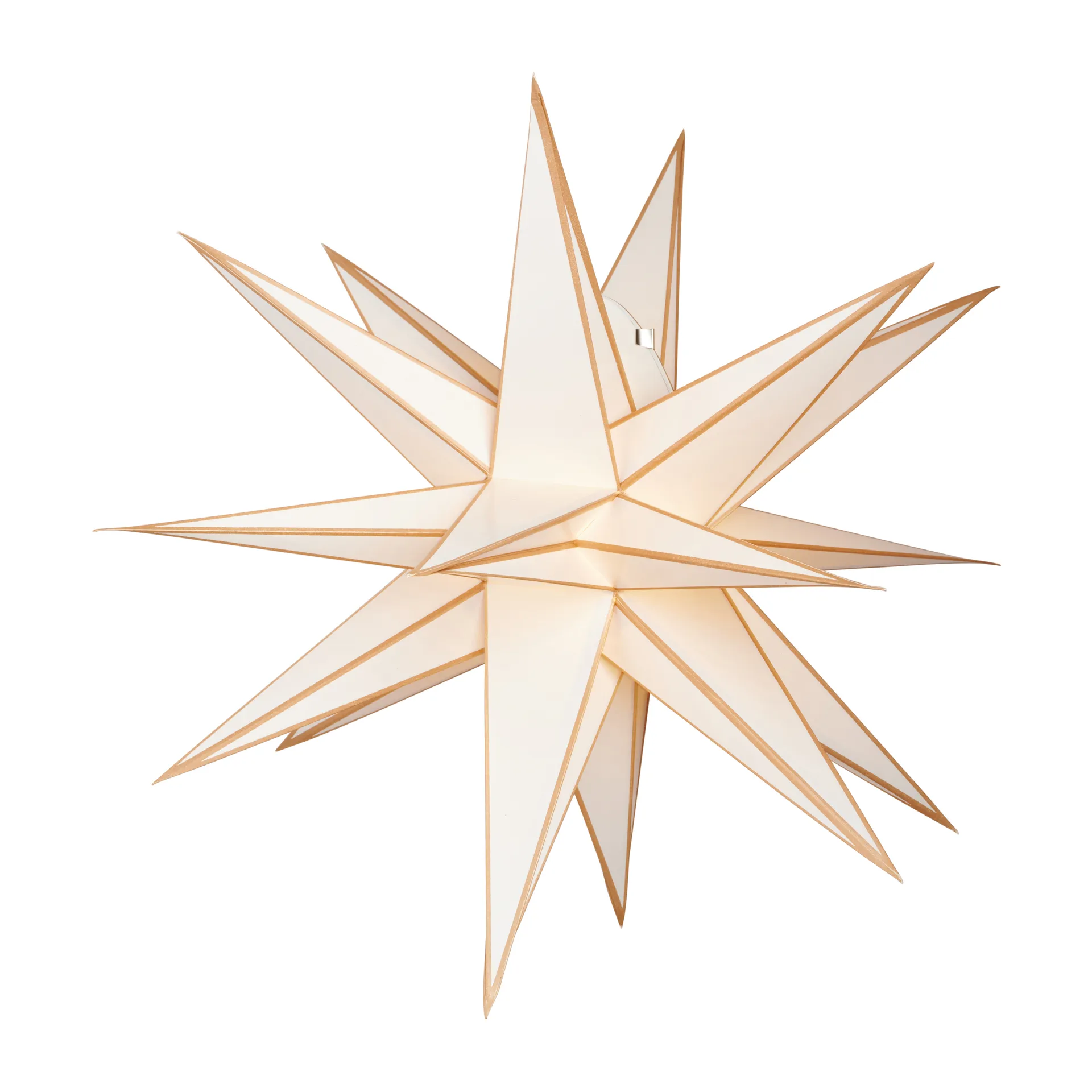 Estrella de Navidad Sputnik Ø60 cm, blanco-oro Watt & Veke