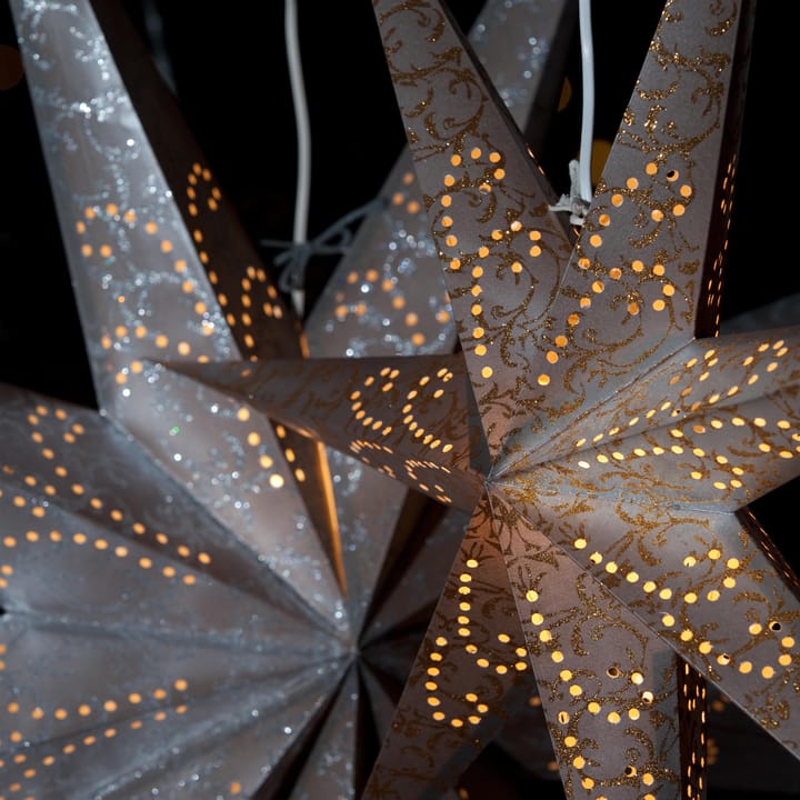 Estrella Navidad Ludwig plata-plata, Ø 60 cm Watt & Veke