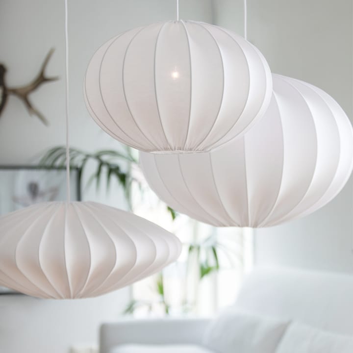 Lámpara colgante Boll, White, 65, jersey de algodón Watt & Veke