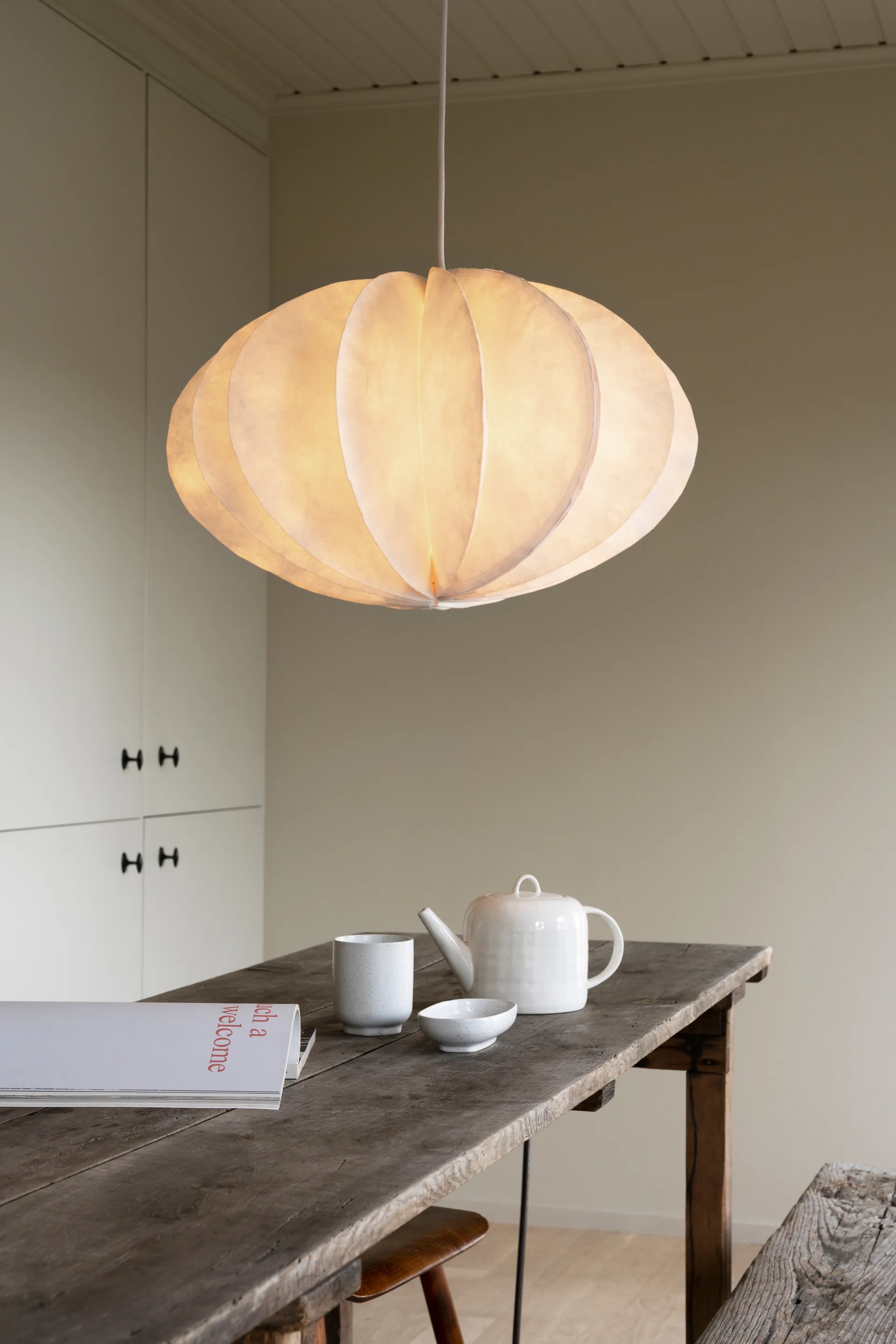 Lámpara colgante Pumpkin, White (blanco), Ø48x47 cm Watt & Veke