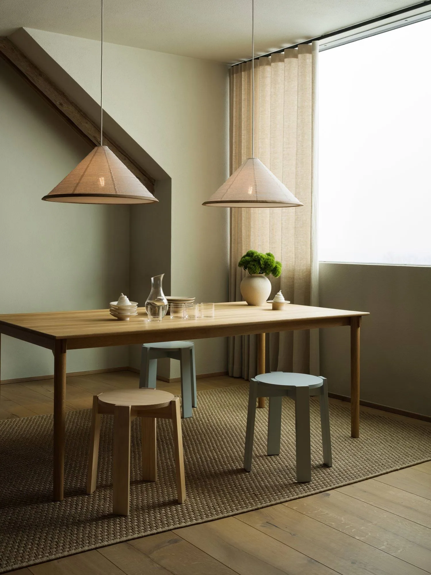 Lámpara colgante Shiro, White, Ø60x29 cm Watt & Veke