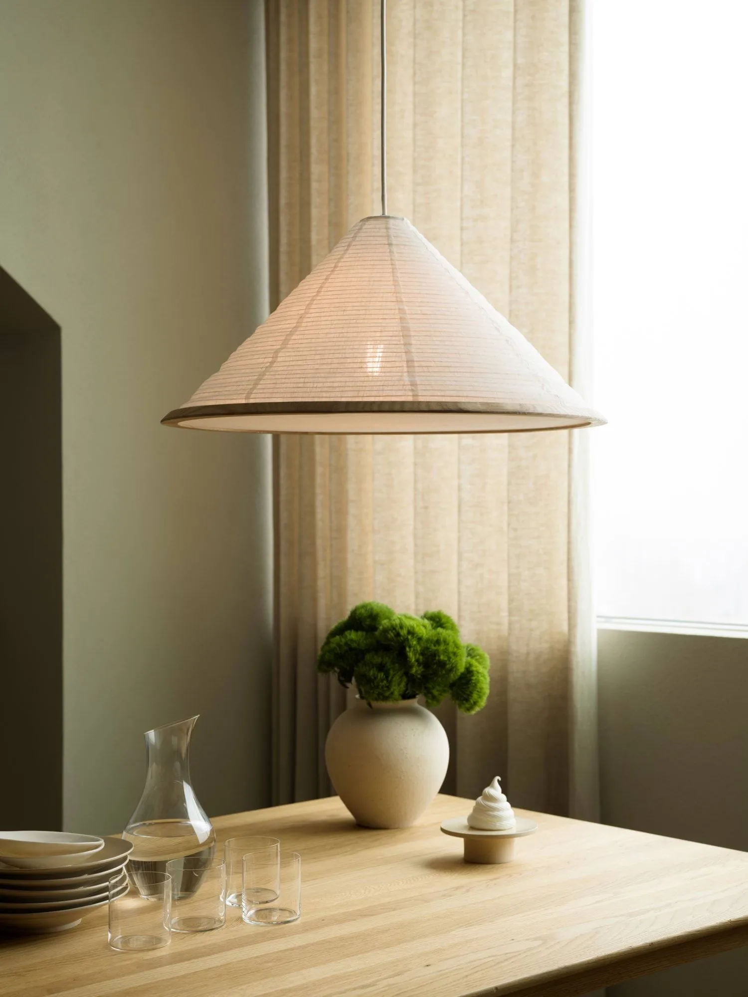 Lámpara colgante Shiro, White, Ø60x29 cm Watt & Veke