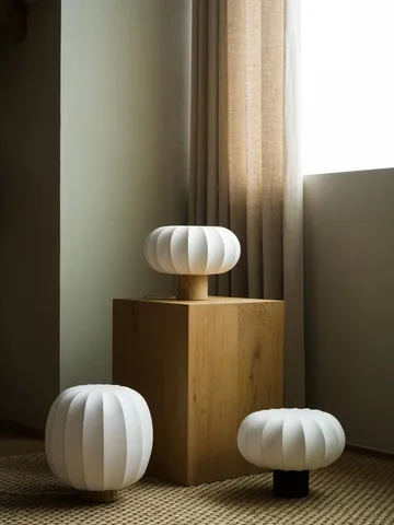 Lámpara de mesa Lunari - White-Dark ash, Ø32x24 cm - Watt & Veke