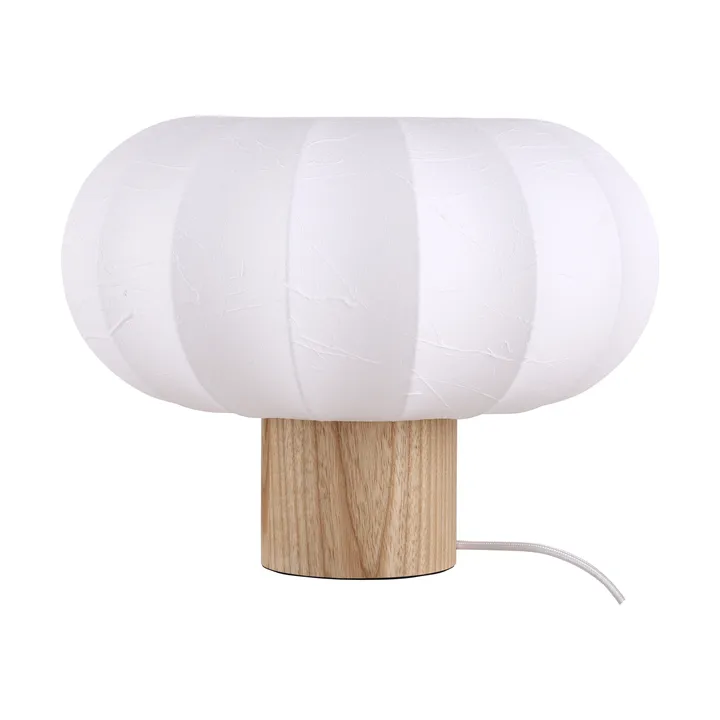 Lámpara de mesa Lunari - White-Natural ash, Ø32x24cm - Watt & Veke