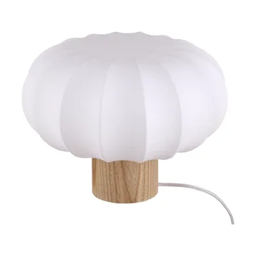 Lámpara de mesa Lunari - White-Natural ash, Ø32x24cm - Watt & Veke