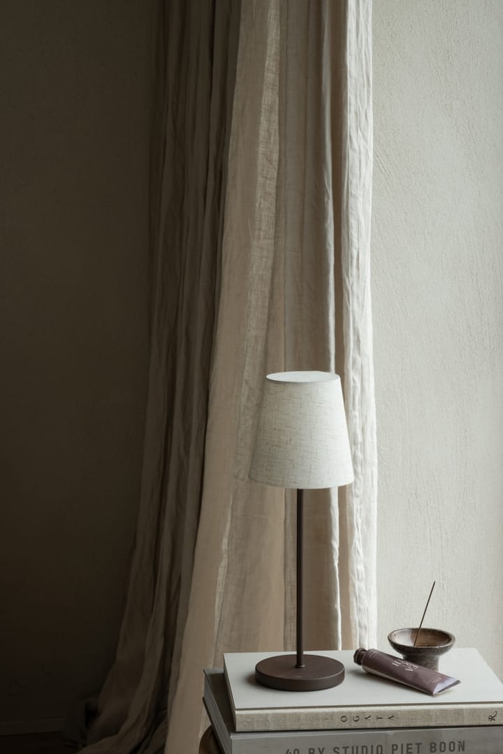 Lámpara de mesa portátil Tyra Ø14 cm, Coffee Watt & Veke