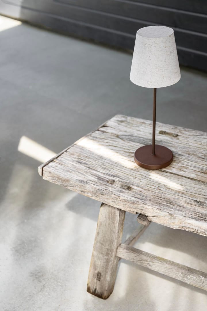 Lámpara de mesa portátil Tyra Ø14 cm, Coffee Watt & Veke
