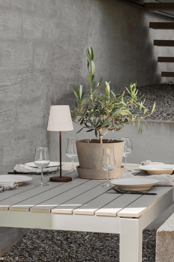 Lámpara de mesa portátil Tyra Ø14 cm, Coffee Watt & Veke