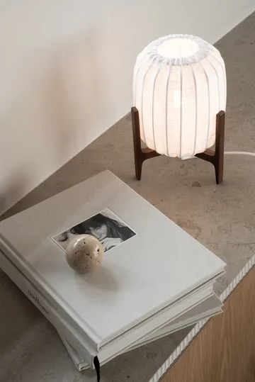 Lámpara de mesa Prisma - Dark ash-White, Mini Ø16 x 24,3 cm - Watt & Veke