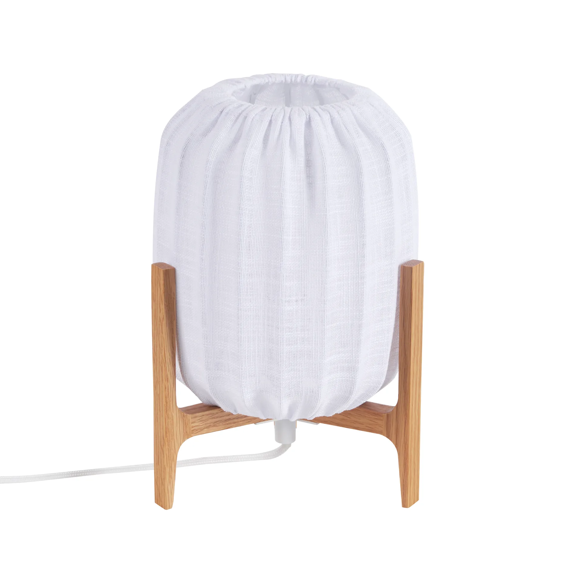 Lámpara de mesa Prisma, Oak-White, Mini Ø16×24,3 cm Watt & Veke