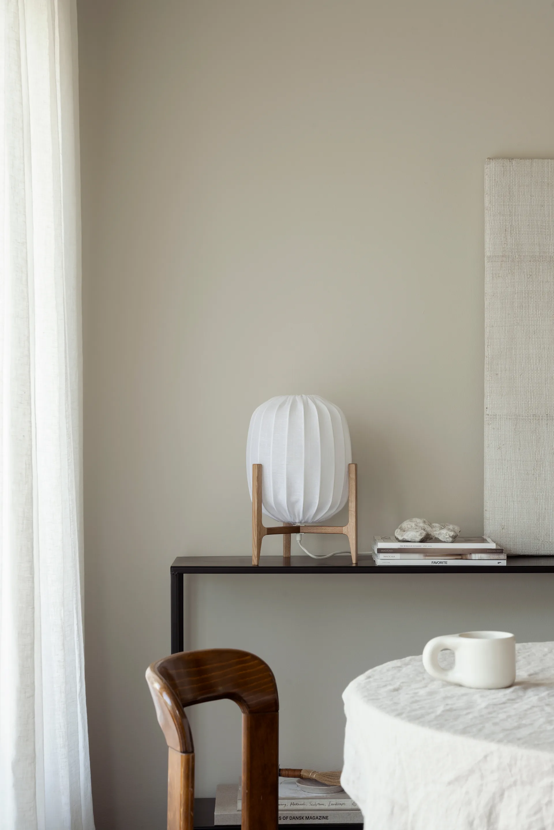 Lámpara de mesa Prisma, Oak-white Watt & Veke