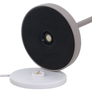 Lámpara de mesa Teya portátil - Gris cálido, Ø15×26 cm - Watt & Veke