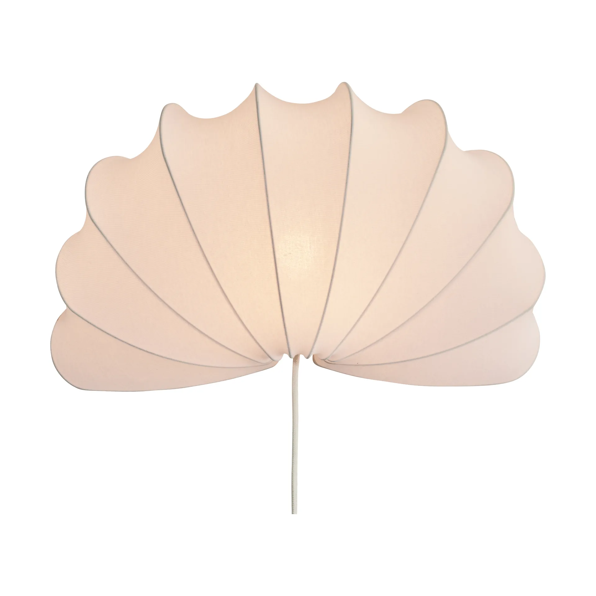 Lámpara de pared Anna L 54 cm, White cotton Watt & Veke