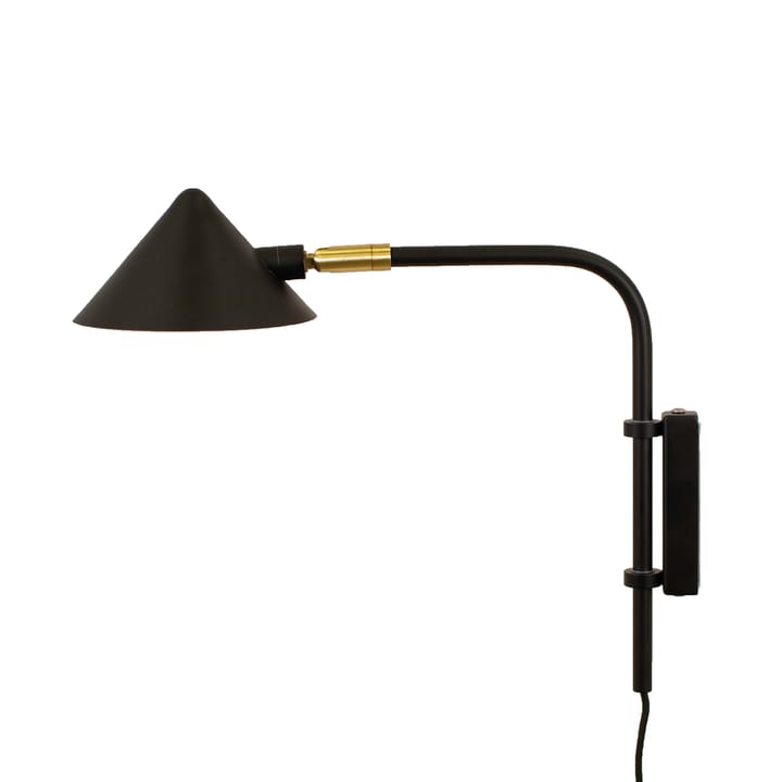 Lámpara de pared Kelly brazo corto - negro-oro - Watt & Veke