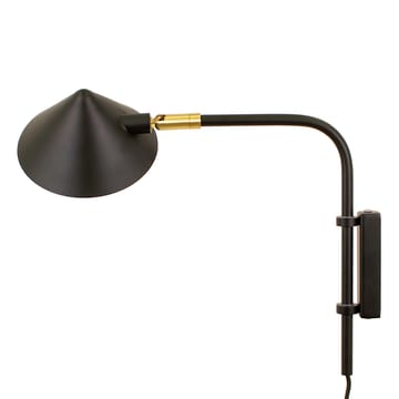 Lámpara de pared Kelly brazo corto - negro-oro - Watt & Veke