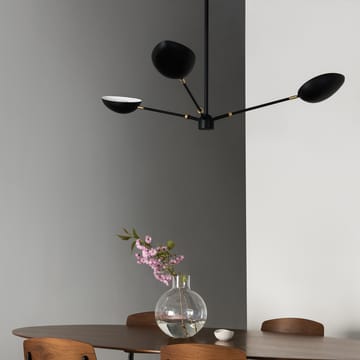 Lámpara de techo colgante Spoon - negro mate, latón - Watt & Veke