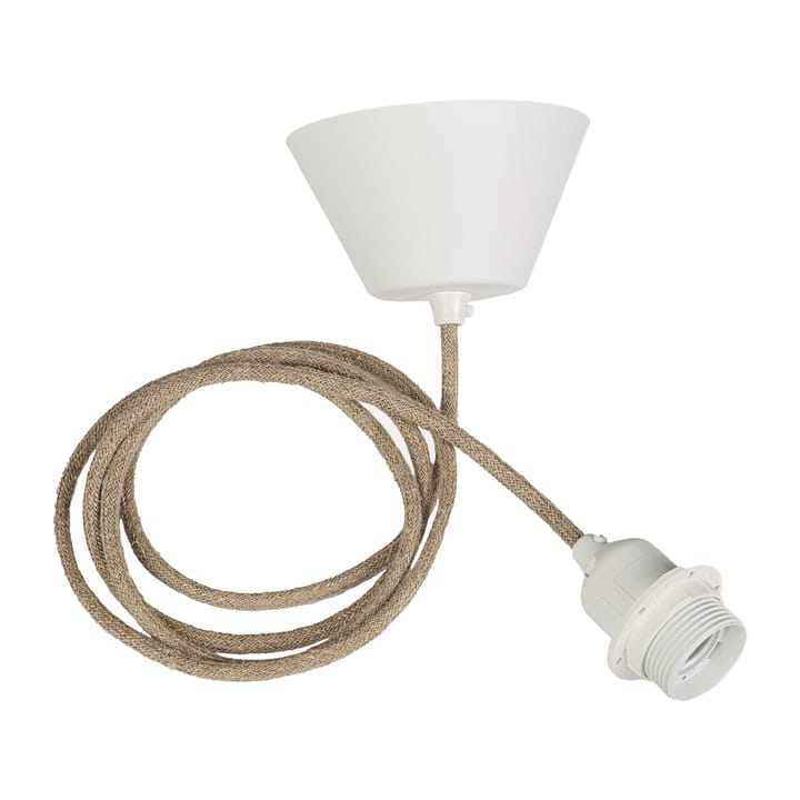 Montura para lámpara de techo Watt & Veke cable recubierto de tela - Natur - Watt & Veke
