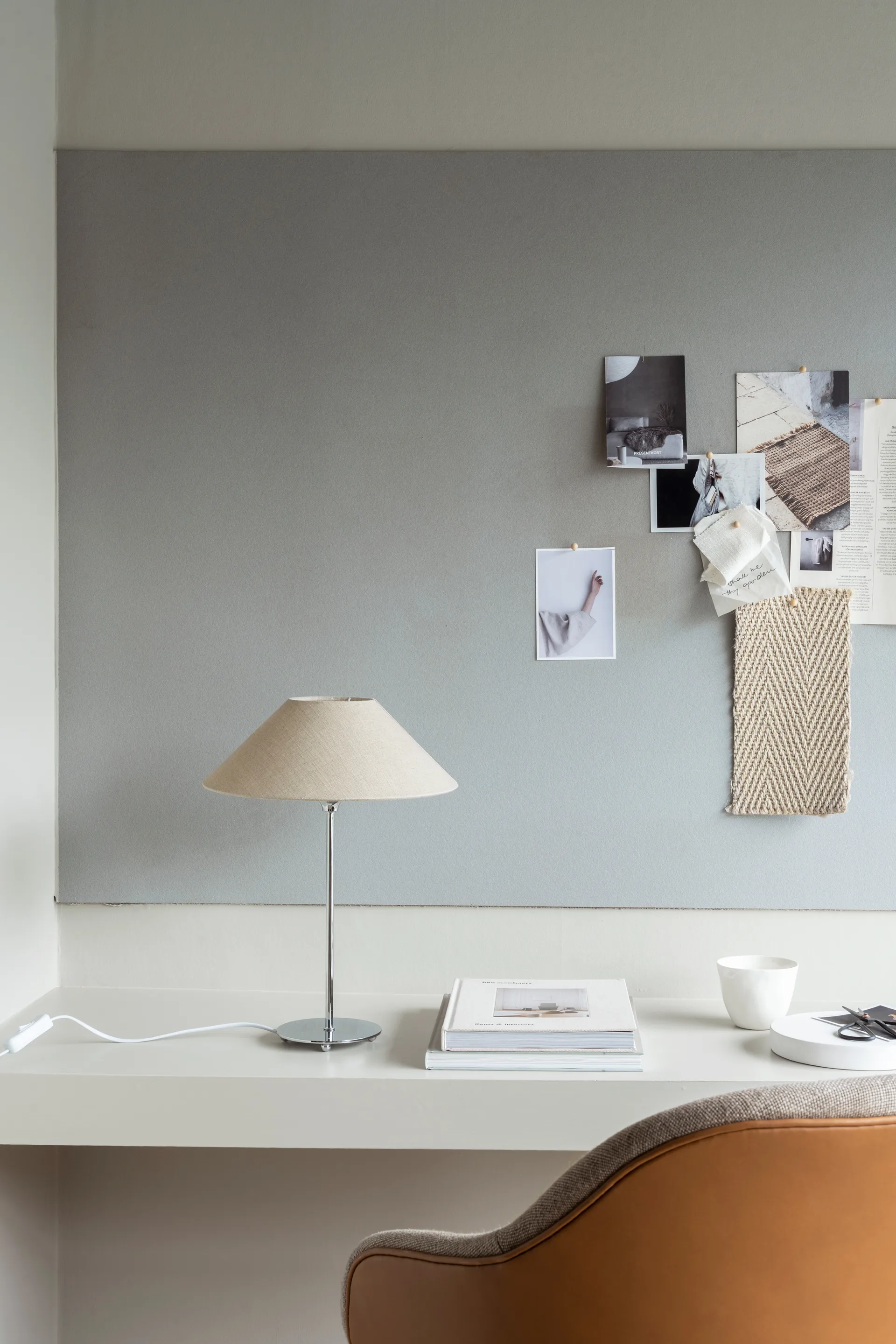 Pantalla de lámpara Basic flat Ø30 cm, Natural Watt & Veke