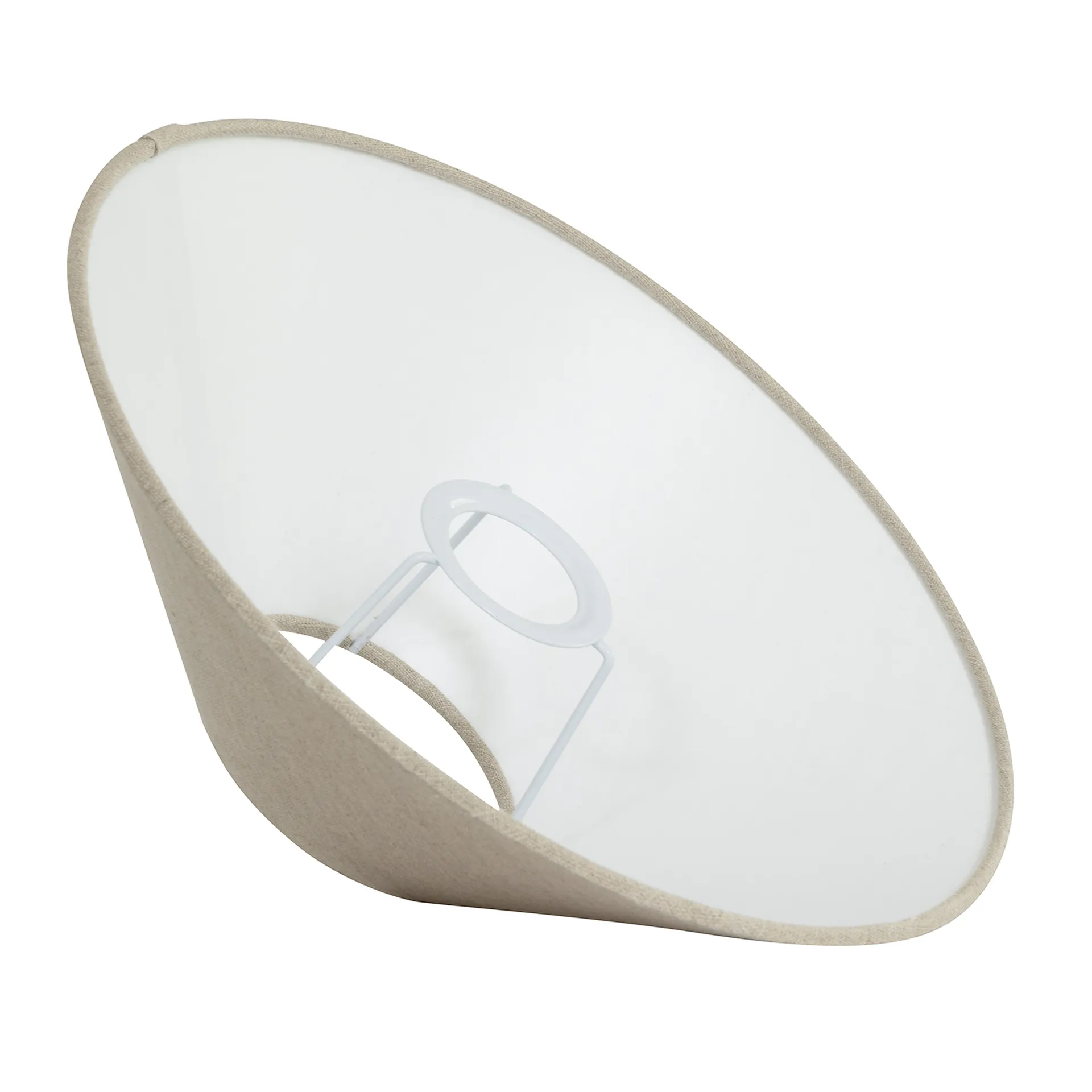 Pantalla de lámpara Basic flat Ø36 cm, Natural Watt & Veke