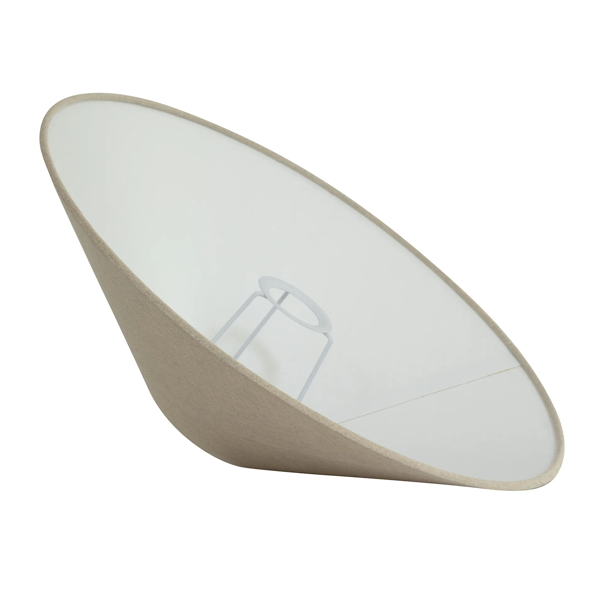 Pantalla de lámpara Basic flat Ø42 cm, Natural Watt & Veke