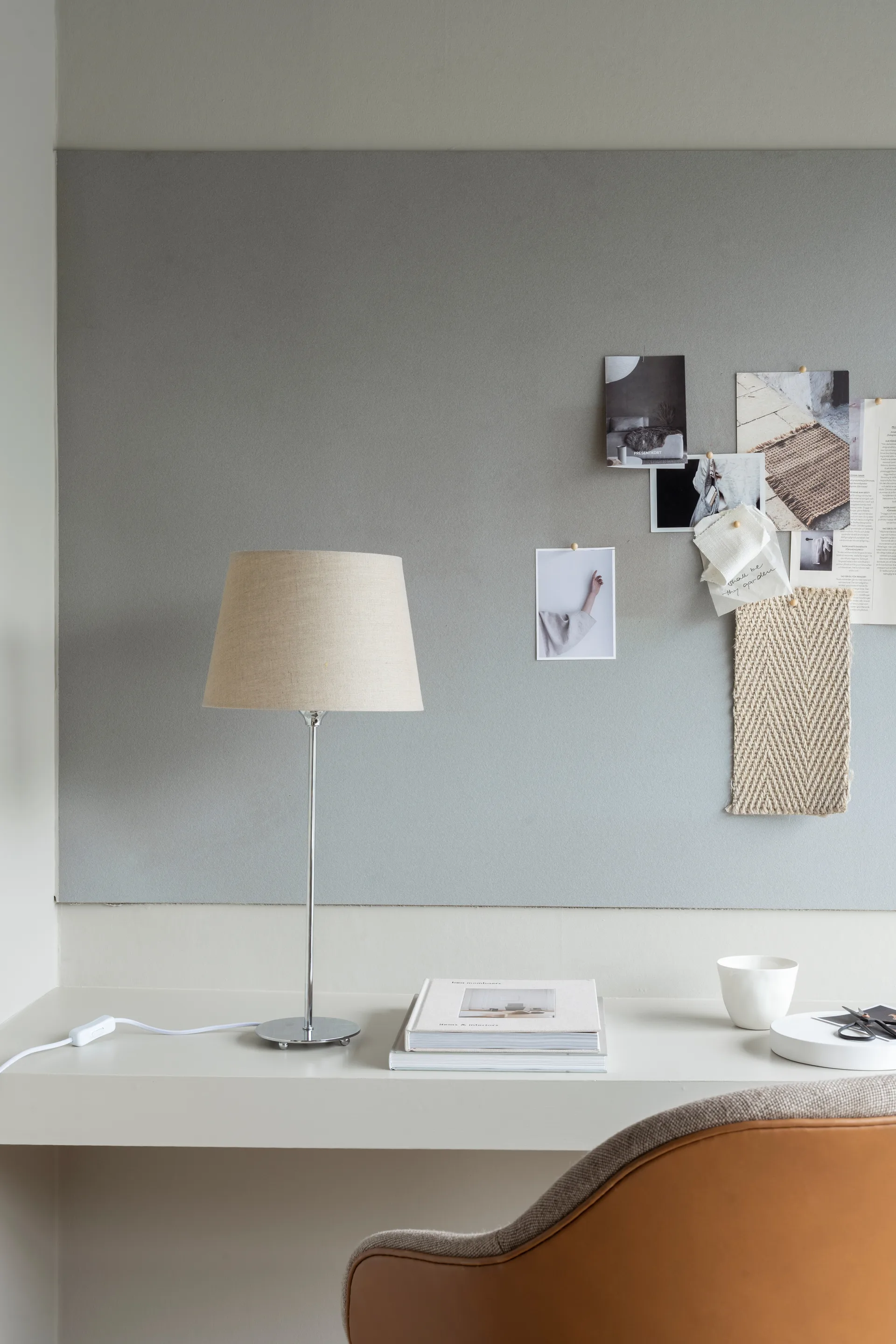 Pantalla de lámpara Basic stright Ø26 cm, Natural Watt & Veke