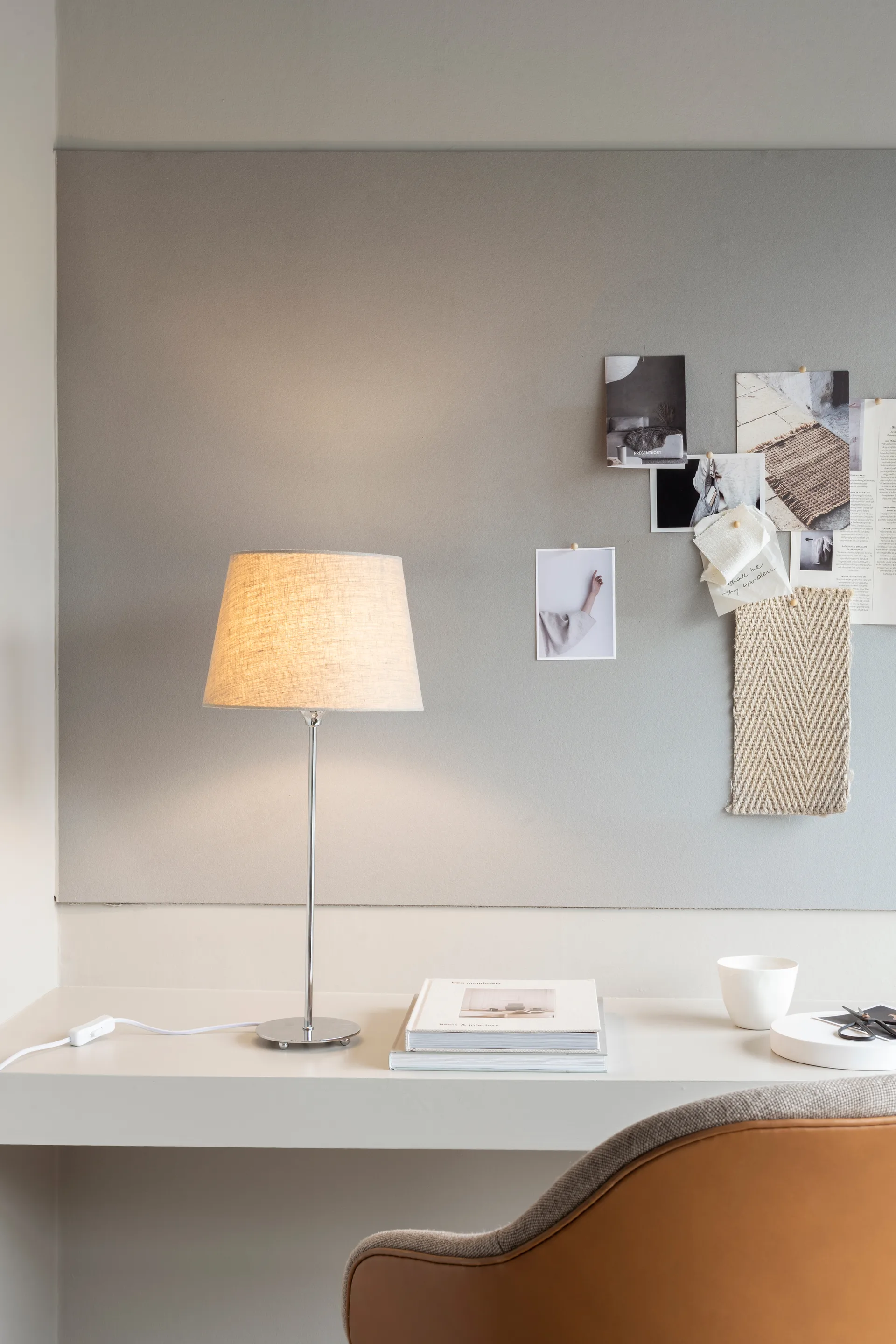 Pantalla de lámpara Basic stright Ø26 cm, Natural Watt & Veke