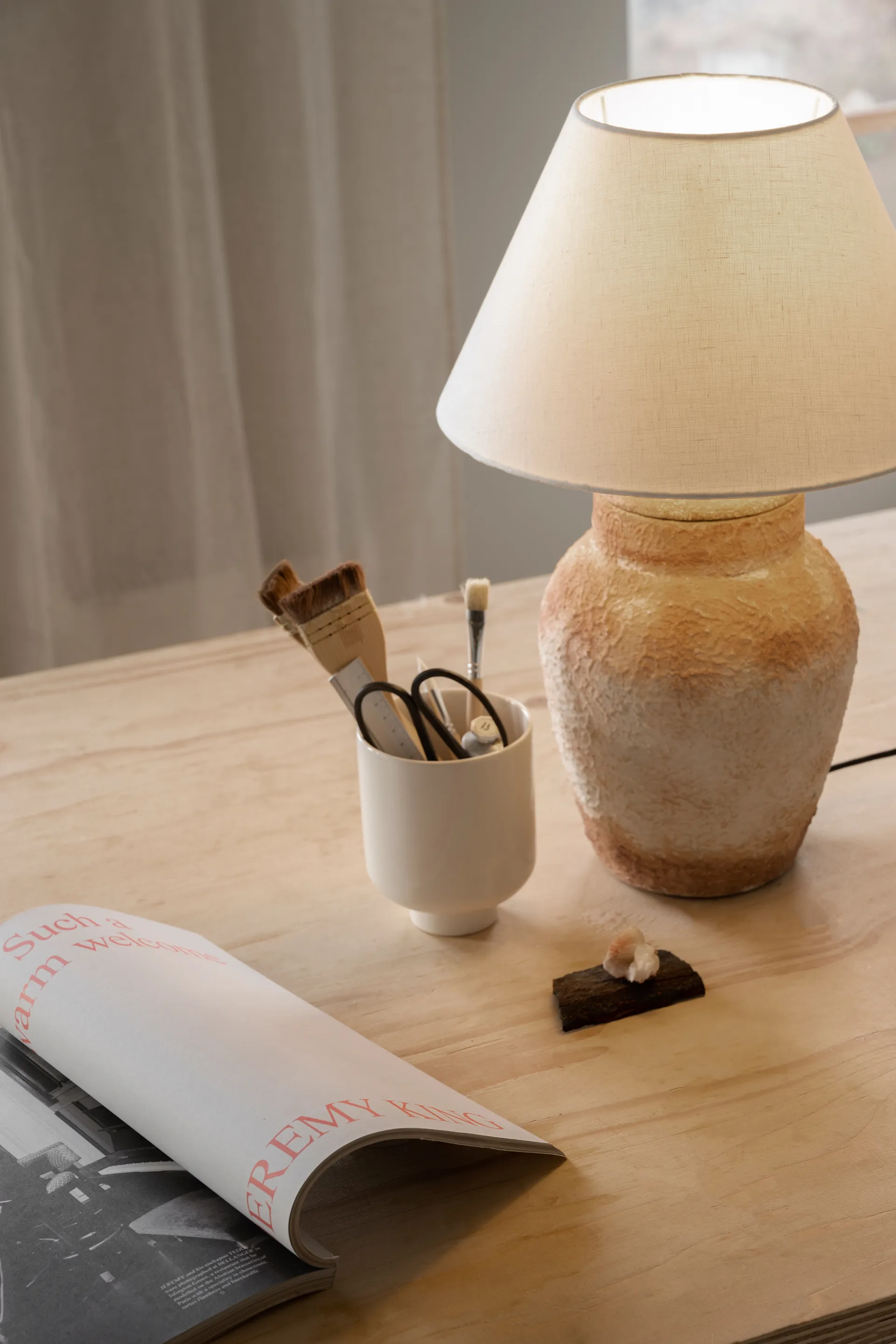 Pantalla de lámpara Basic wide Ø25 cm, White Watt & Veke