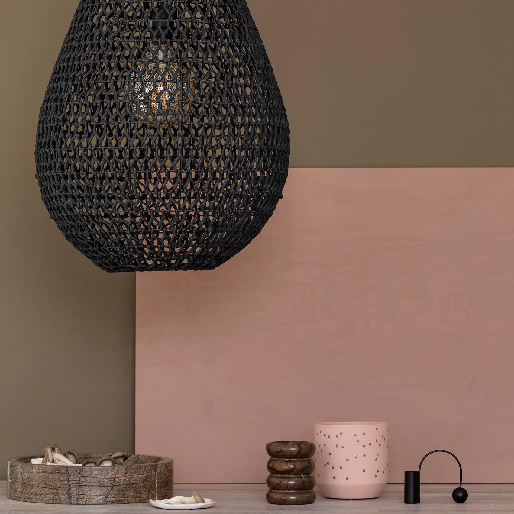 Pantalla de lámpara Buster Ø45 cm, negro Watt & Veke