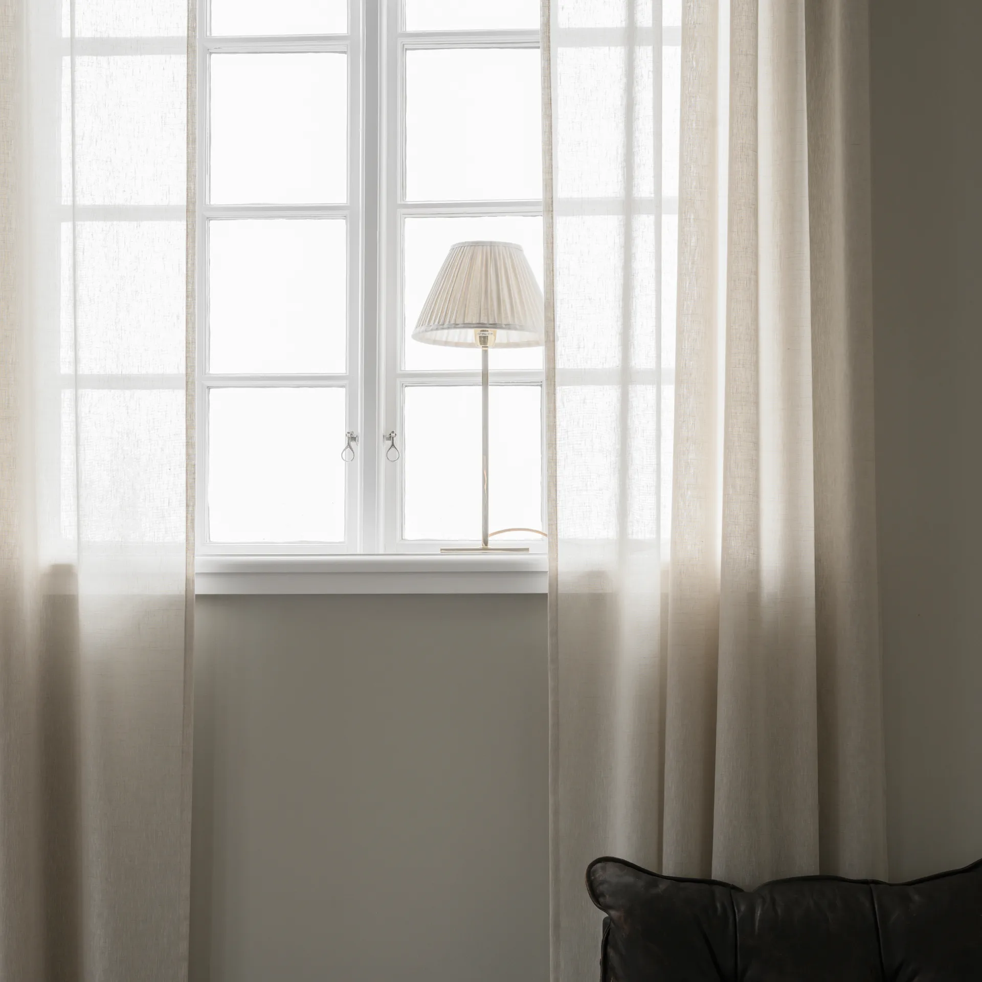 Pantalla de lámpara Ella Ø26 cm, natural Watt & Veke