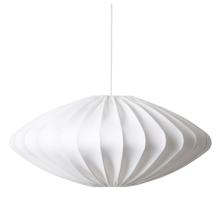 Pantalla de lámpara Ellipse 80 cm algodón - blanco - Watt & Veke